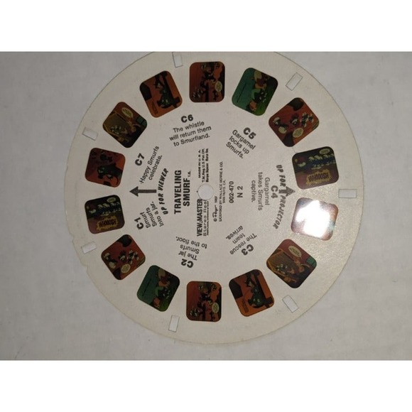 Vintage 1982 View Master Reels Smurfette Set of 3 Rare Clean Wallace & Berrie - Picture 7 of 8